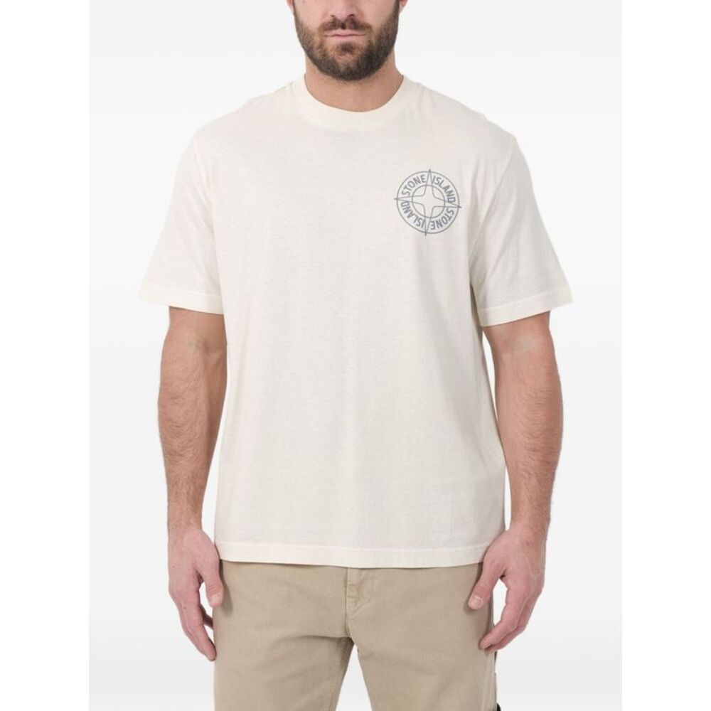 Stone Island Men's T-Shirts And Polos Ivory